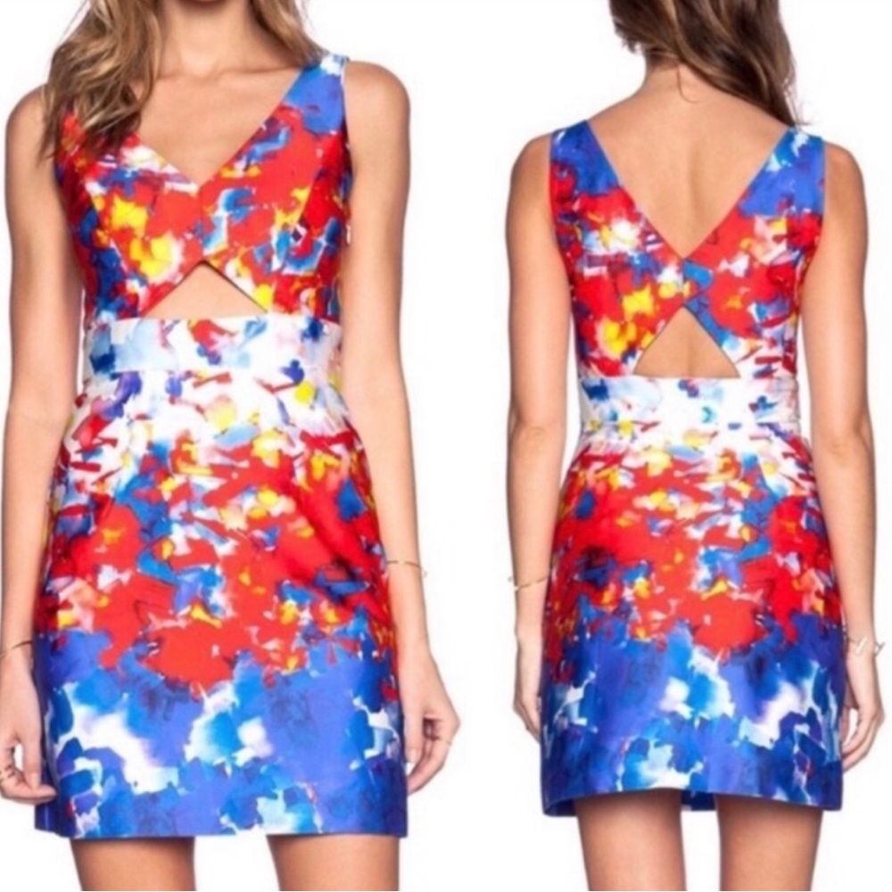 Milly watercolor dress worn once sz 4